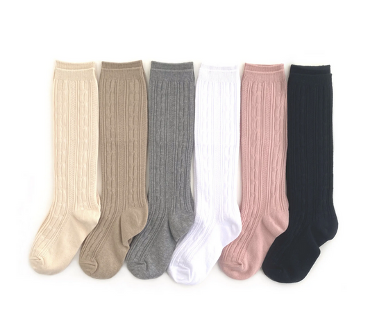 Little Stocking Co. Basics + Neutrals Cable Knit Bundle
