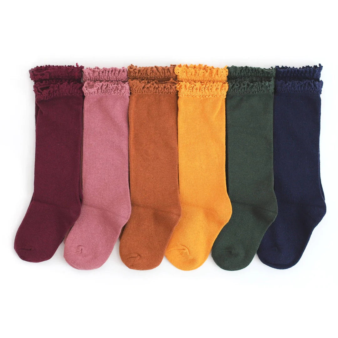 Little Stocking Co. Bestie Lace Top Knee High Bundle