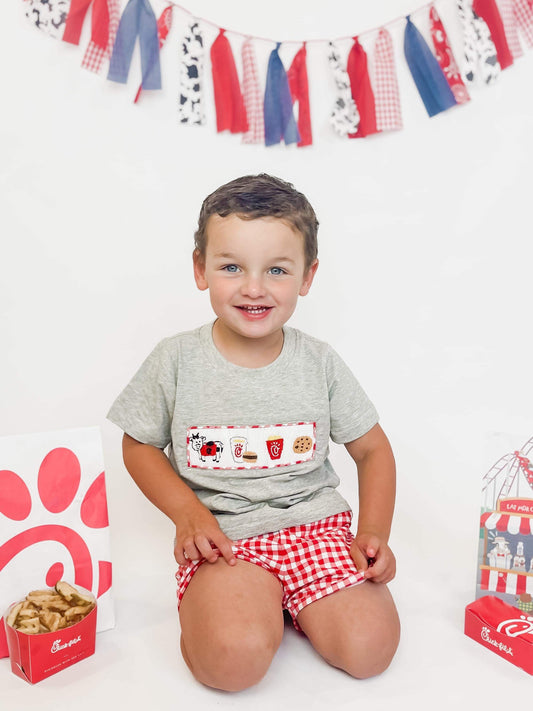 Summer: Smocked CFA Shorts Set