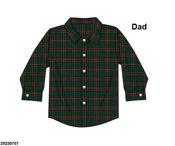 RTS KS Christmas: Bryant Tartan Dad Shirt