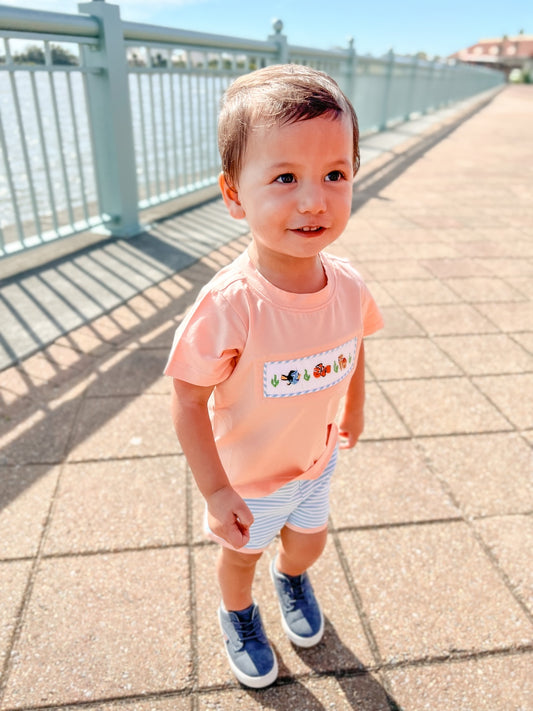 Fish Friends Boy Shortie Set