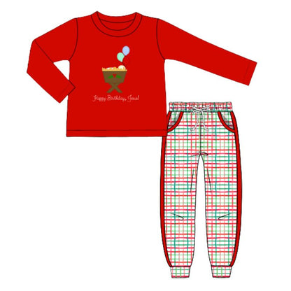 RTS KS Christmas: Happy Birthday Jesus Jogger Set