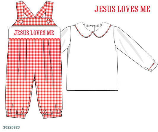 [WHOLESALE] PRE-ORDER 38 Hello 2026: Red Gingham Long Sleeves Longall (ETA: November to KS then to customers)