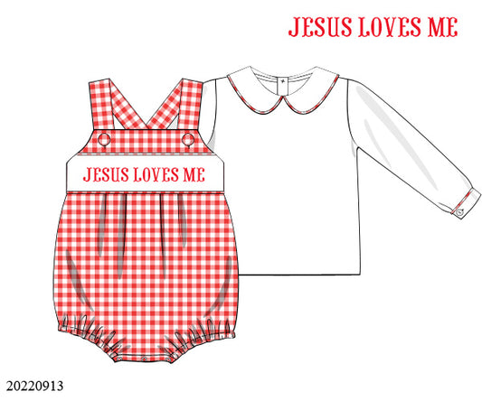 [WHOLESALE] PRE-ORDER 38 Hello 2026: Red Gingham Long Sleeves Bubble (ETA: November to KS then to customers)