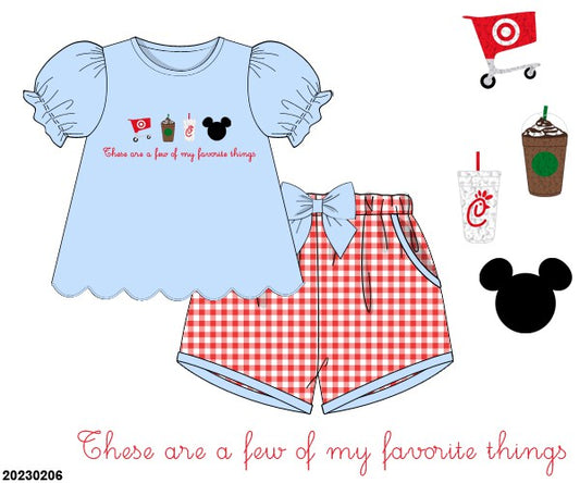 Favorite Things Ruffled Shorts With Bow