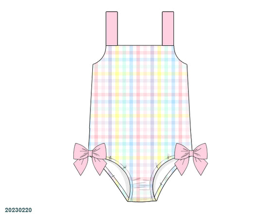 Pastel one piece swim