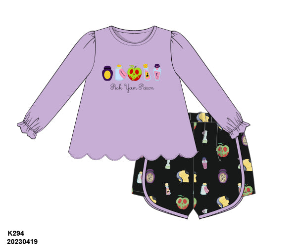 PO 11: Pick Your Poison Shorts Set (Ready to Ship)