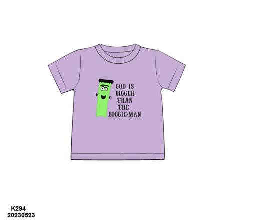 PO 49 FALL FINALE: God is bigger boy shirt only (ETA: late August to customers)