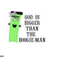 PO 11: God is Bigger! Scalloped Shirt (Ready to Ship)
