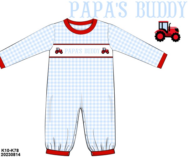 Red Tractor Romper (PAPA’S BUDDY)