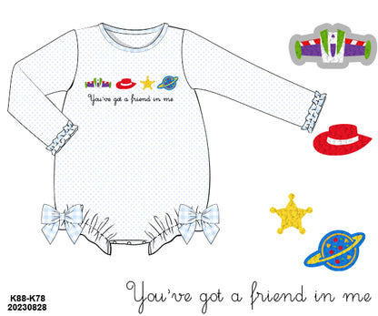 PRE-ORDER 38 Hello 2026: Friend In Me Ruffled Bubble (ships in 3-5 business days)