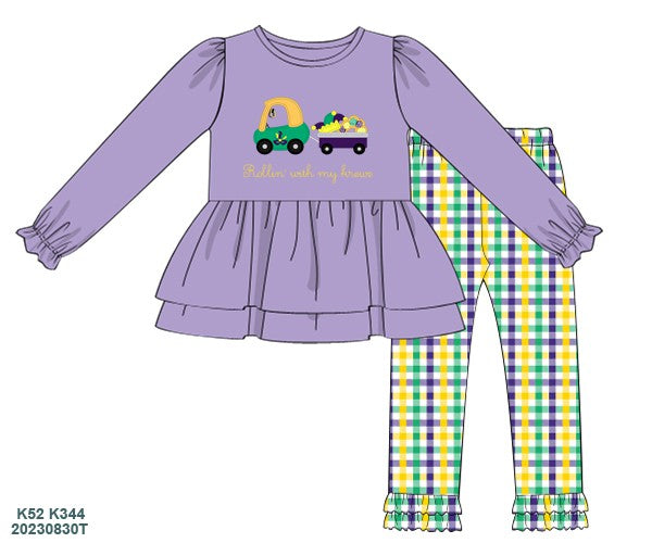 Rollin' With My Krewe Leggings Set