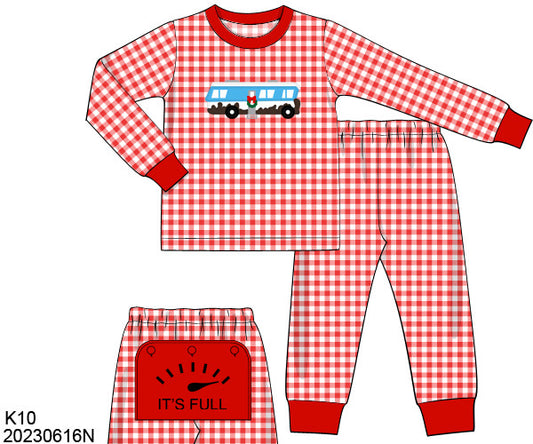 RTS KS Christmas: It Is Full Two-Piece Pajamas Set