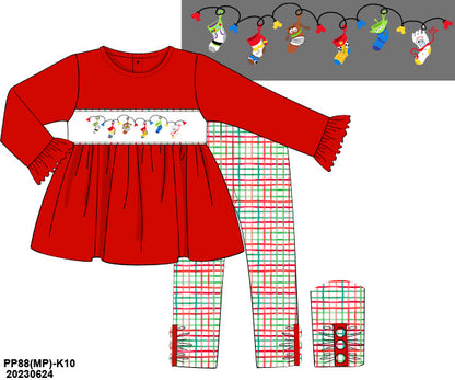PO 12: Andy’s Christmas Stockings Leggings Set (ETA Late October)