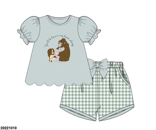 You’ll Be In My Heart Girl Shorts Set