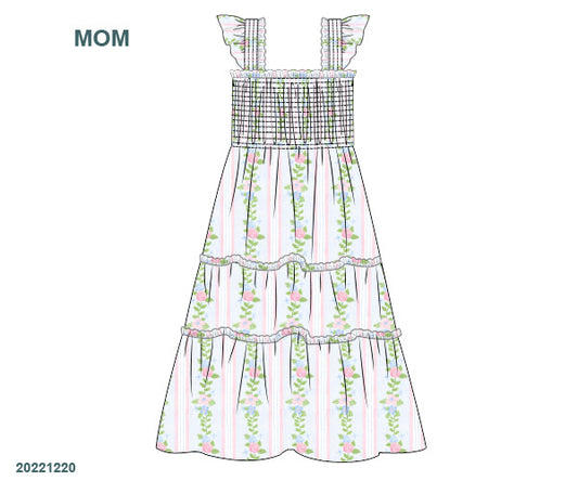PO 31 RTS: Kallie Grace Floral Mom Dress (ships in 3-5 business days)
