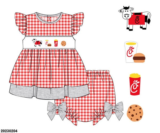 Summer: Smocked CFA bloomer set